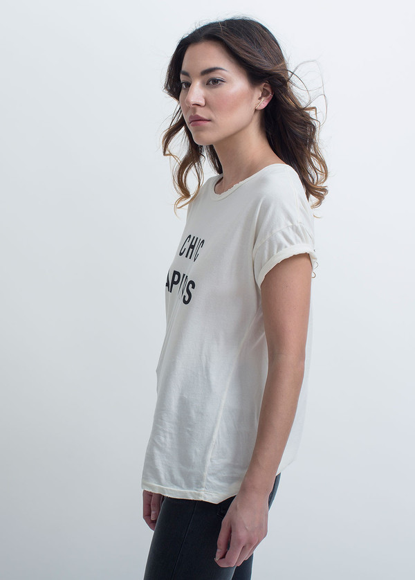 Style Stalker Chic Happens Distressed Tee Style Stalker Chic Happens Distressed Tee