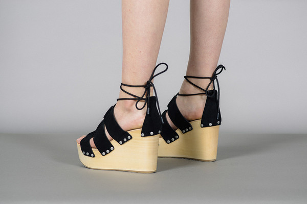 Loeffler Randall Ines Lace Up Clog Wedges Loeffler Randall Ines Lace Up Clog Wedges