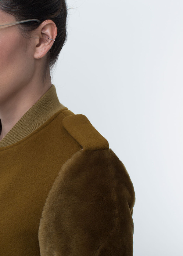 Kidd Fur Trimmed Bomber Jacket Kidd Fur Trimmed Bomber Jacket