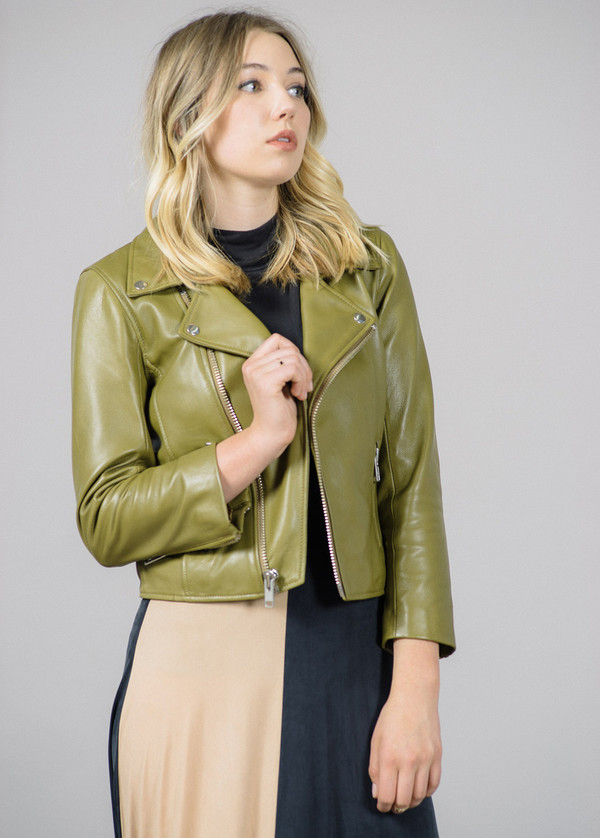 Ganni Passion Biker Leather Jacket Ganni Passion Biker Leather Jacket