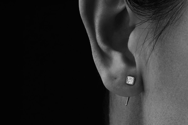 Gabriela Artigas Pave Square Infinite Tusk Earring Gabriela Artigas Pave Square Infinite Tusk Earring