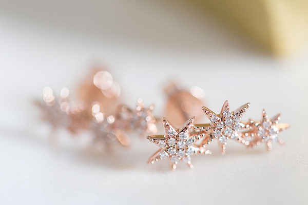 Gabriela Artigas Pave Triple Shooting Star Earrings Gabriela Artigas Pave Triple Shooting Star Earrings