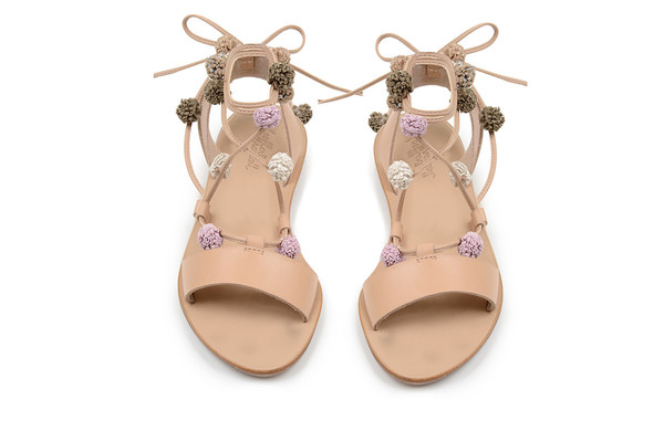 Loeffler Randall Saskia Pom Pom Lace Up Sandals Loeffler Randall Saskia Pom Pom Lace Up Sandals