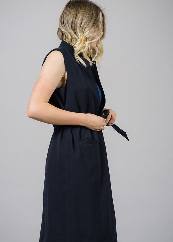 Just Female Town Belted Long Vest Just Female Town Belted Long Vest