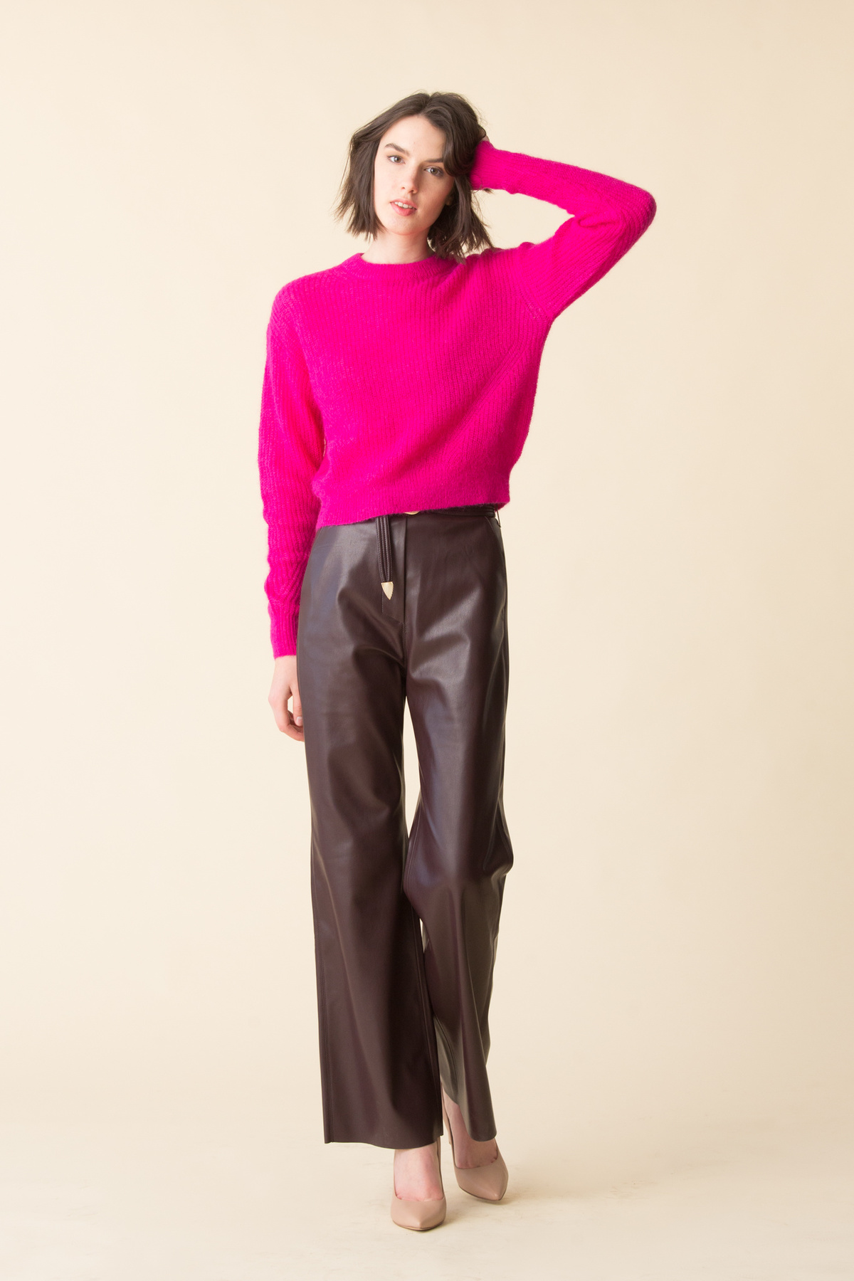 Veronica Beard Melinda Crew Neck - pink 