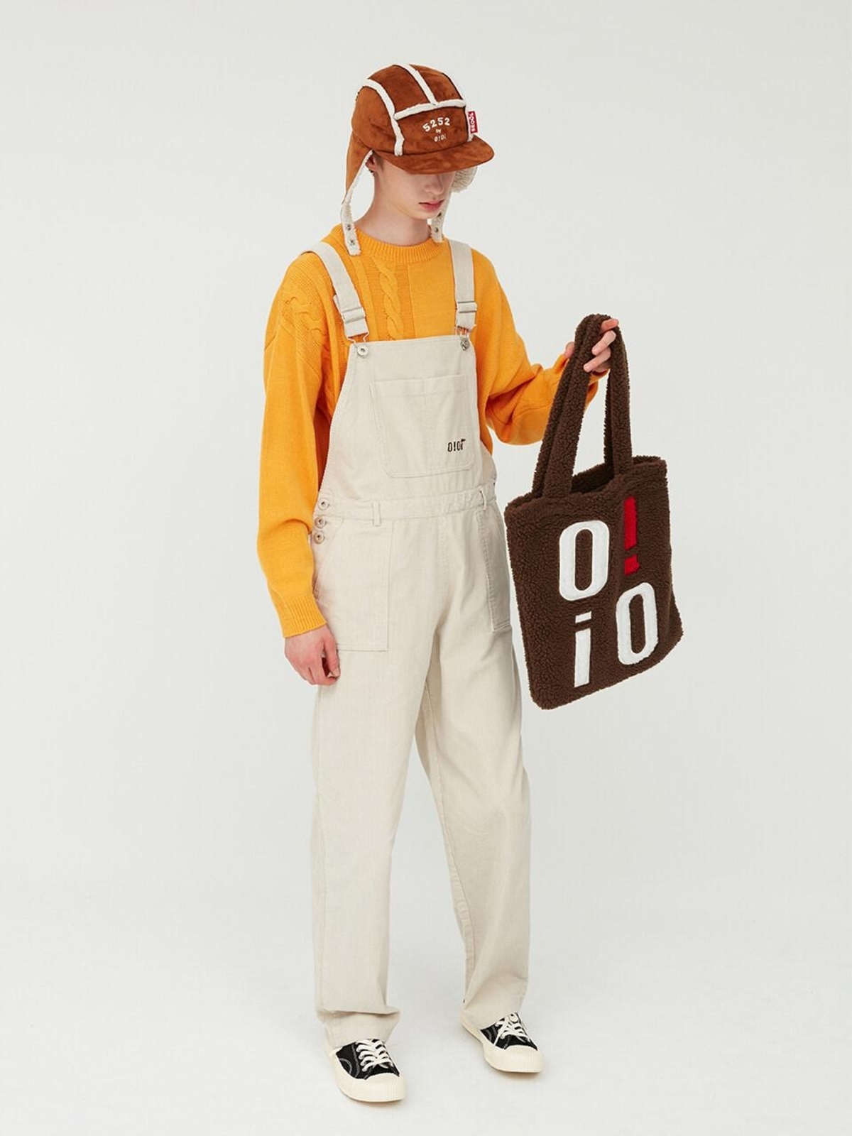 5252 By O Oi Corduroy Pocket Overall Beige Garmentory