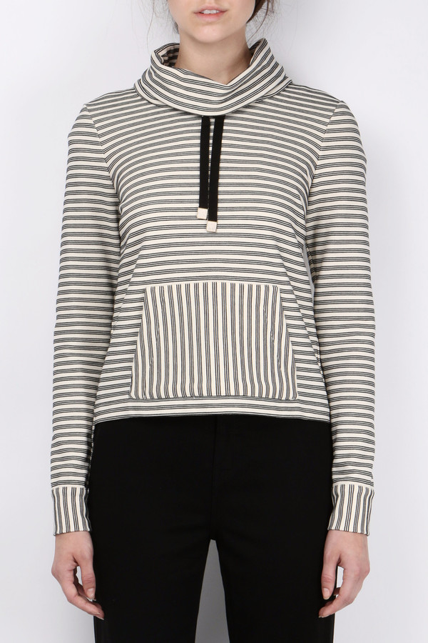 Veronica Beard La Brea Funnel Neck Sweatshirt Veronica Beard La Brea Funnel Neck Sweatshirt
