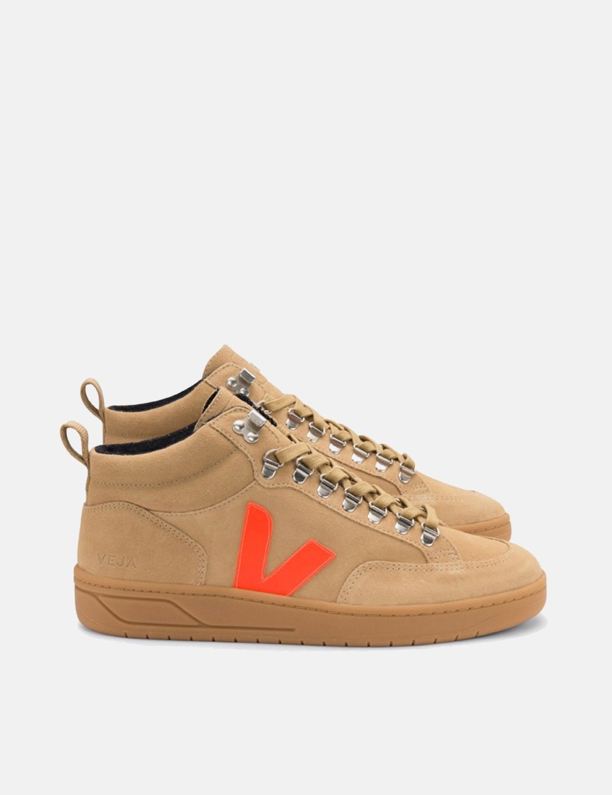 Veja Roraima Suede Dames Grijs / Witte Sneakers