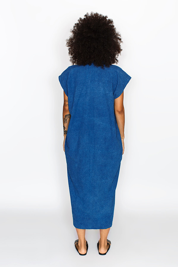 Miranda Bennett Indigo Everyday Dress | Oversized Silk Miranda Bennett Indigo Everyday Dress | Oversized Silk
