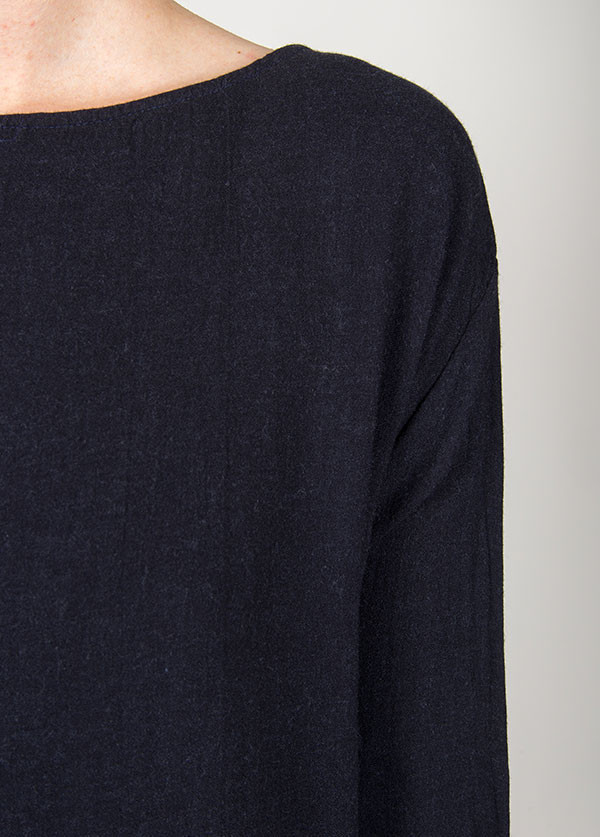 Black Crane - Plain Dress in Eggplant Black Crane - Plain Dress in Eggplant