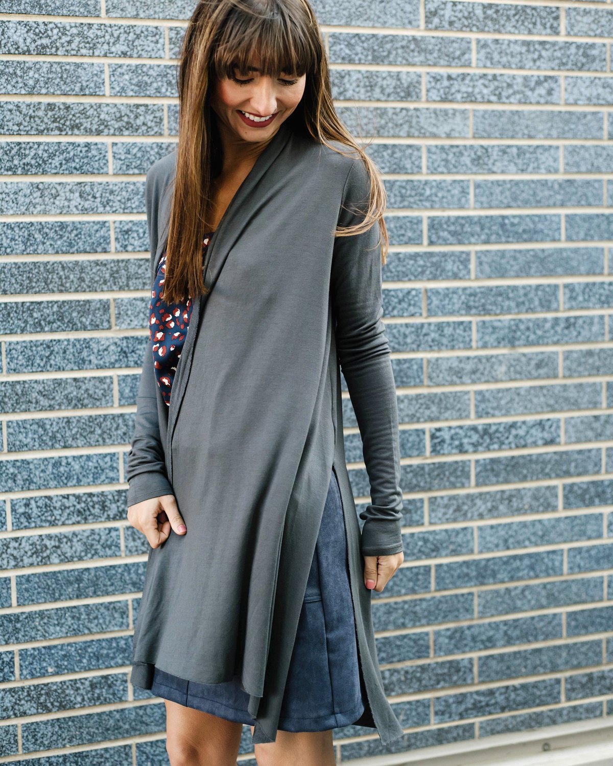 LA Made Iris Cardigan - Dark Grey 