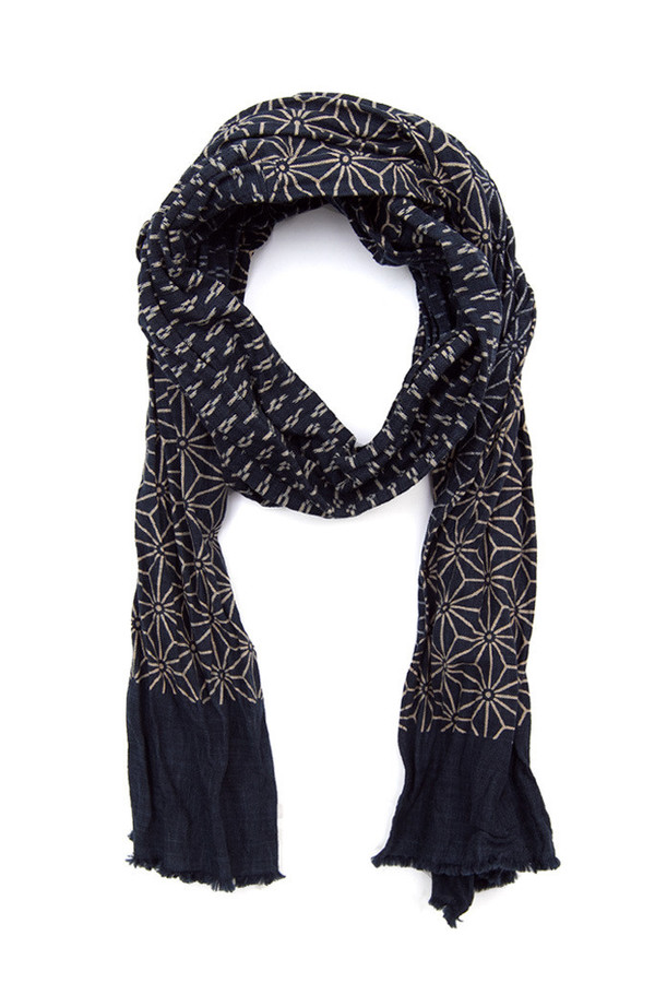 Kiriko Split Kasuri Dash Asanoha Scarf Kiriko Split Kasuri Dash Asanoha Scarf