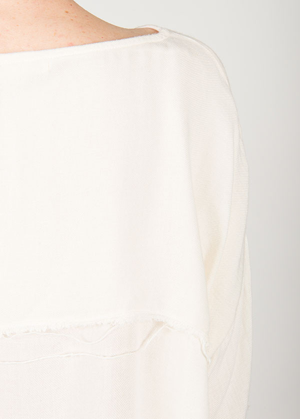 Black Crane - Square Top Short Sleeve in Cream Black Crane - Square Top Short Sleeve in Cream