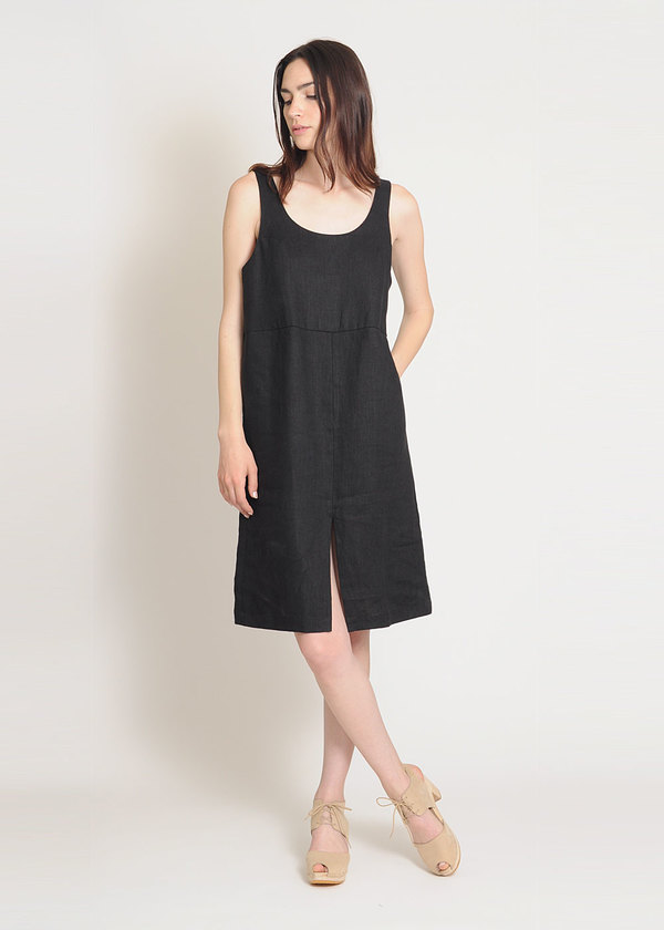 Are Studio Onyx Linen Dip Dress Are Studio Onyx Linen Dip Dress