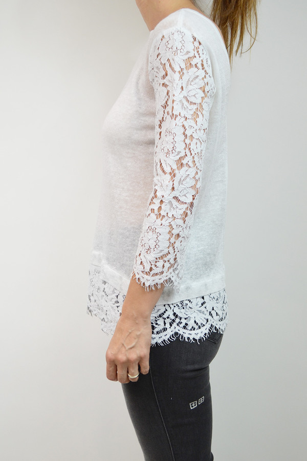 Generation Love Jessica Lace Long Sleeve I White Generation Love Jessica Lace Long Sleeve I White