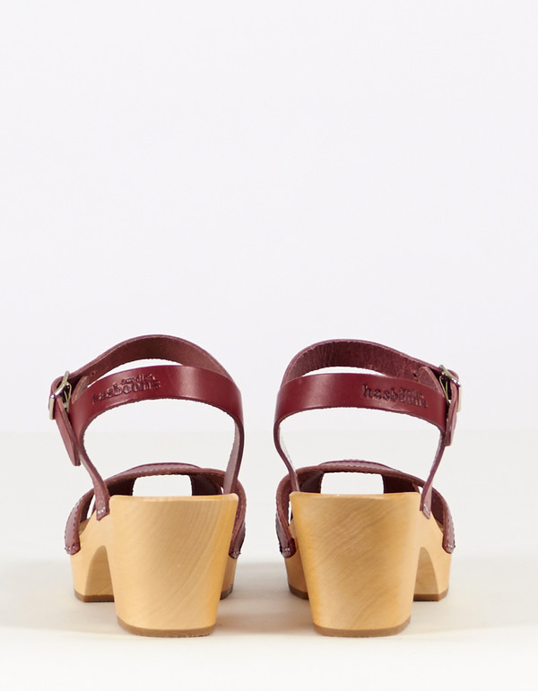 Swedish Hasbeens Ingela Clog Wine Red Swedish Hasbeens Ingela Clog Wine Red