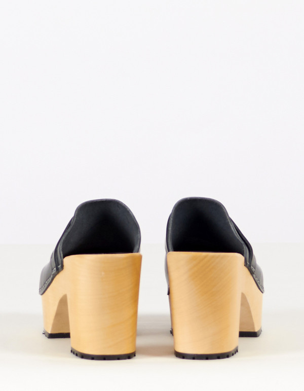 Swedish Hasbeens Louise Slide Black Swedish Hasbeens Louise Slide Black
