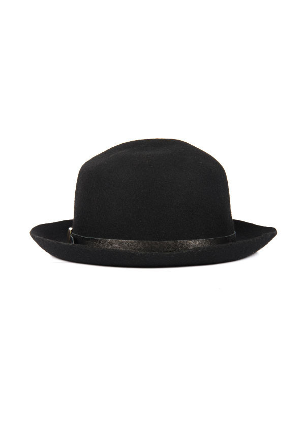 Men's Brookes Boswell Millinery - Optimo in Black Wool Felt Men's Brookes Boswell Millinery - Optimo in Black Wool Felt