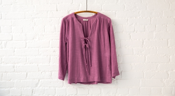 masscob tie blouse masscob tie blouse