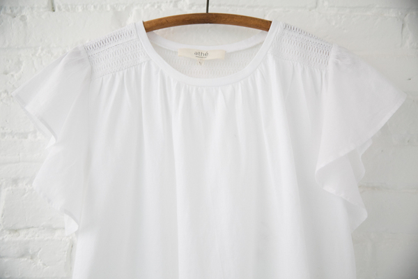vanessa bruno athé flutter sleeve top vanessa bruno athé flutter sleeve top