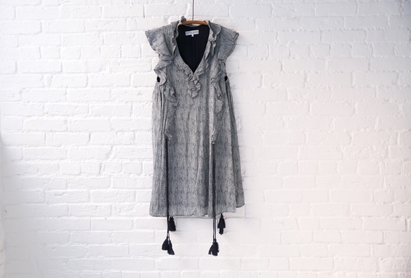apiece apart woodgrain ruffle dress apiece apart woodgrain ruffle dress