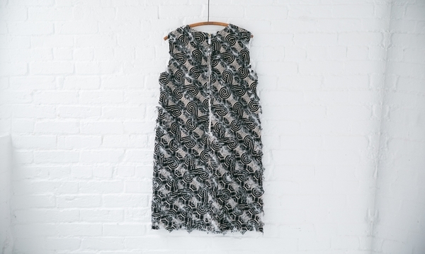 Odeeh Frayed Shift Dress Odeeh Frayed Shift Dress