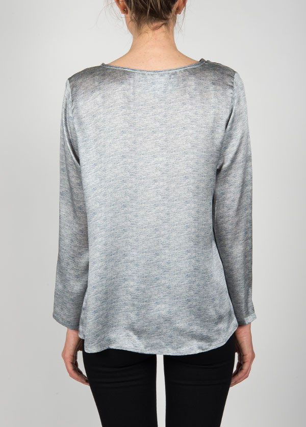 Dolan - Long Sleeve Crewneck Pullover in Heather Print Dolan - Long Sleeve Crewneck Pullover in Heather Print