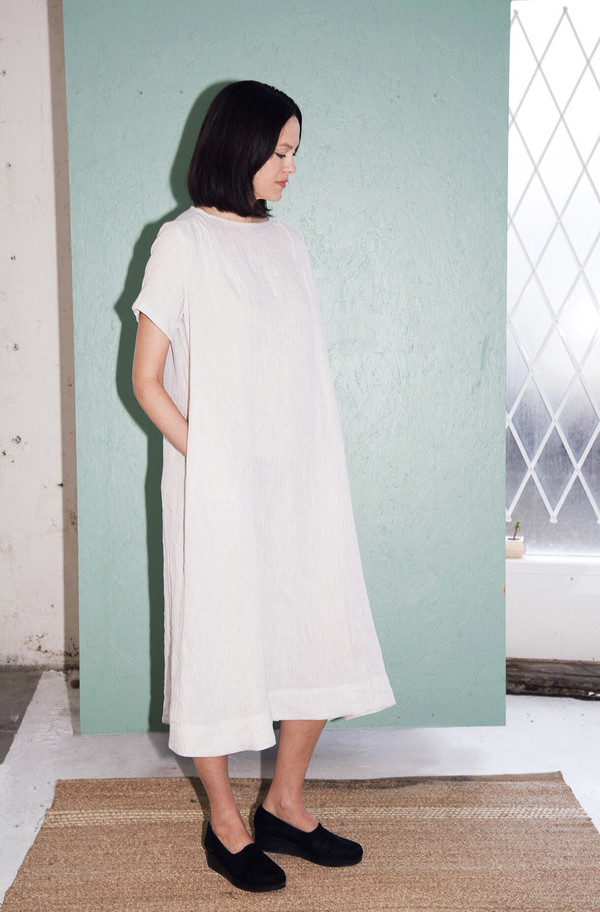 Sunja Link Gathered Back Yoke Dress Sunja Link Gathered Back Yoke Dress