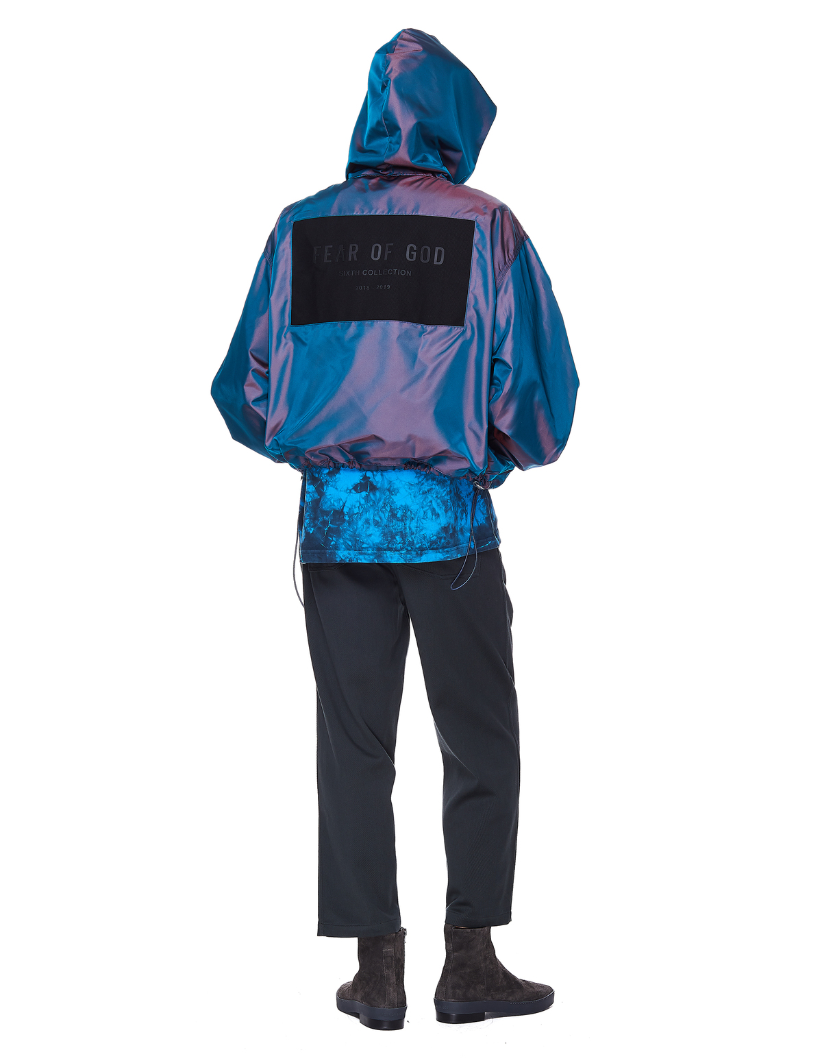 God Zip-Up Hooded Jacket - Purple 