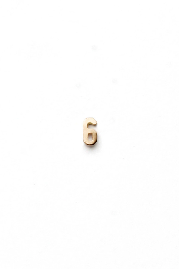 Yayoi Forest Gold Numbered Earrings Yayoi Forest Gold Numbered Earrings