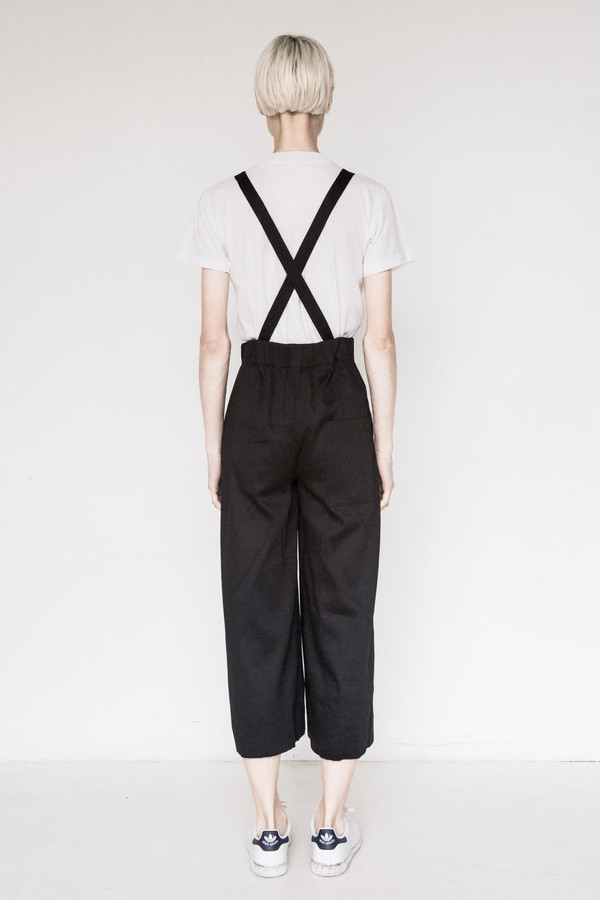 Index Cotton Black Overalls Index Cotton Black Overalls