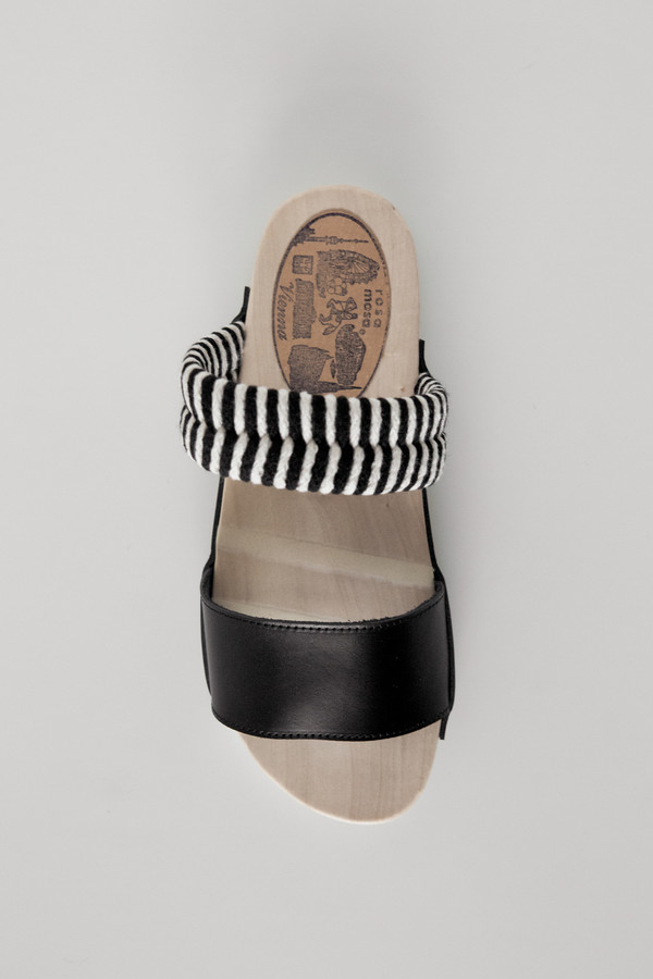 Rosa Mosa Leather/Wood Bobo Sandal Rosa Mosa Leather/Wood Bobo Sandal