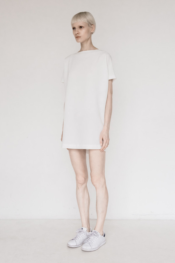 KAAREM Polyester Open Back Dress - White KAAREM Polyester Open Back Dress - White