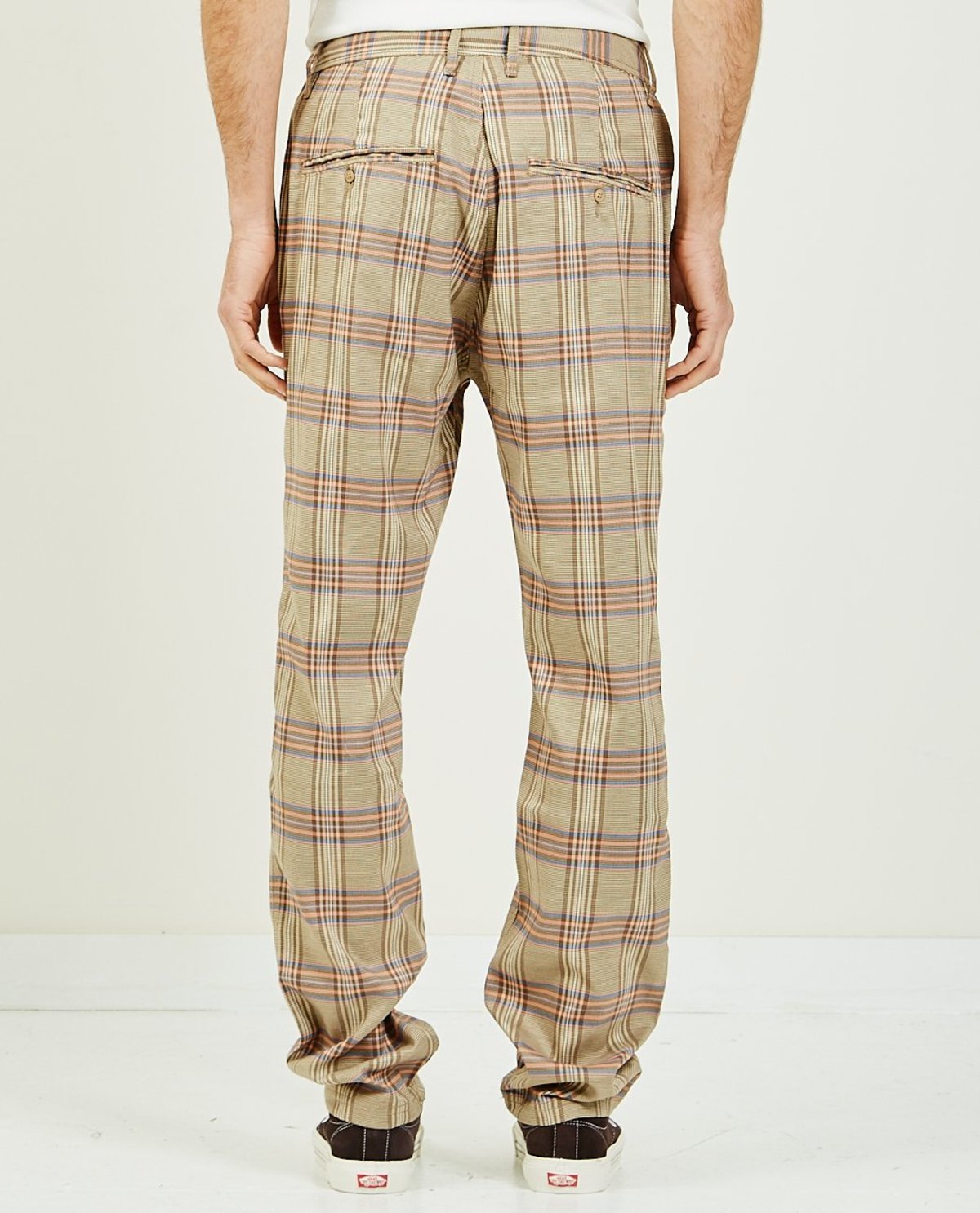 PLEASURES ORCHESTRA PLAID PANT - TAN 