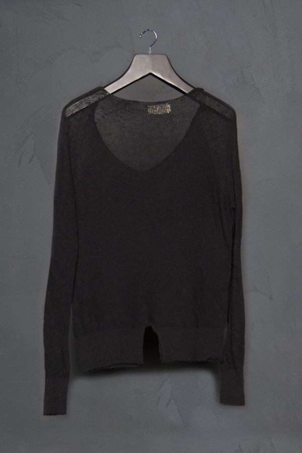 Ma'ry'ya Slit Hem Pullover Ma'ry'ya Slit Hem Pullover