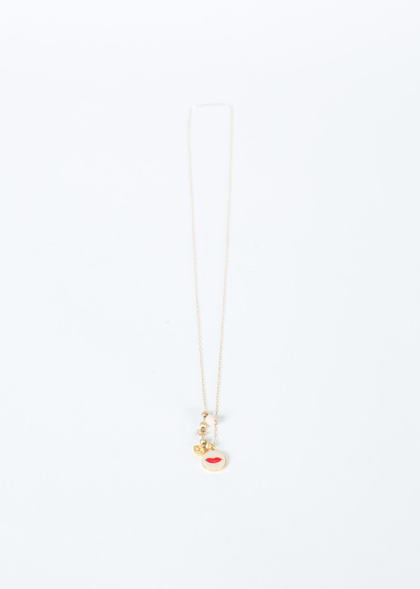 5 Octobre Lipstick Charm Necklace 5 Octobre Lipstick Charm Necklace