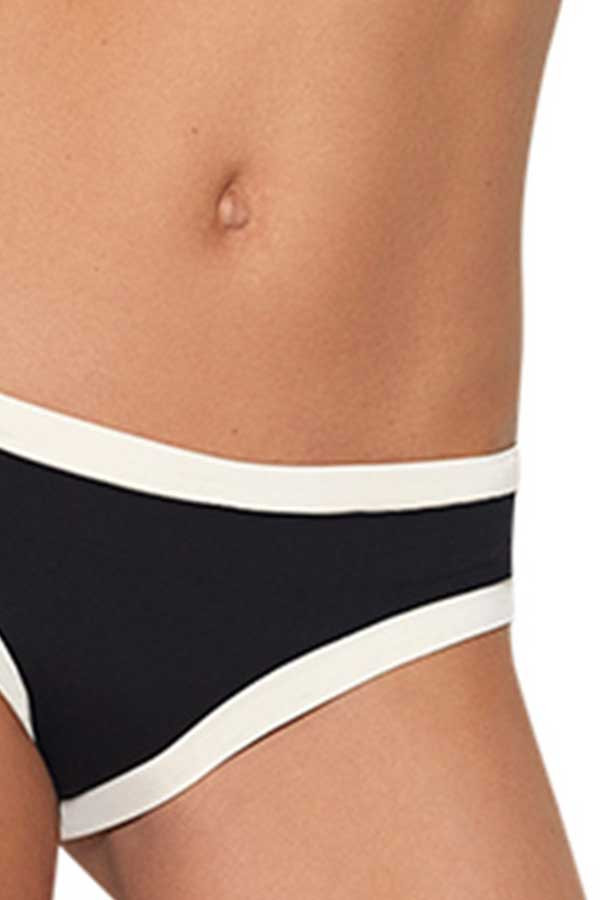 Estivo Black and White Bandeau Bikini Bottoms Estivo Black and White Bandeau Bikini Bottoms