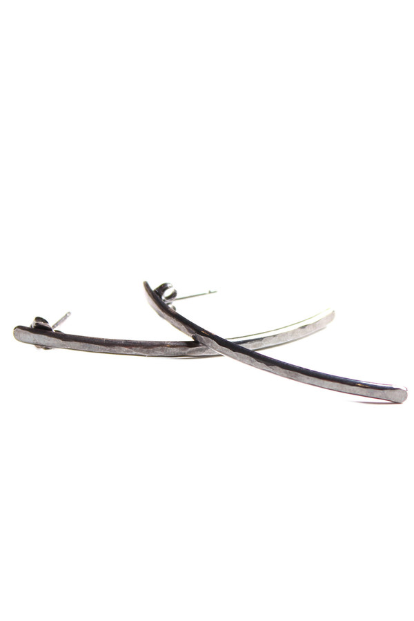 Sarah Dunn Oxidized Curved Earrings Sarah Dunn Oxidized Curved Earrings