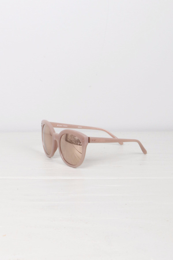 Linda Farrow Round Cat Eye Rose Linda Farrow Round Cat Eye Rose