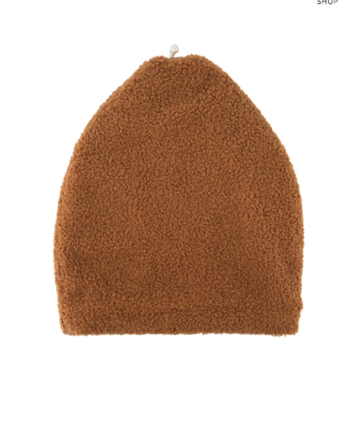 Donni. Mini Sherpa Beanie - Camel 