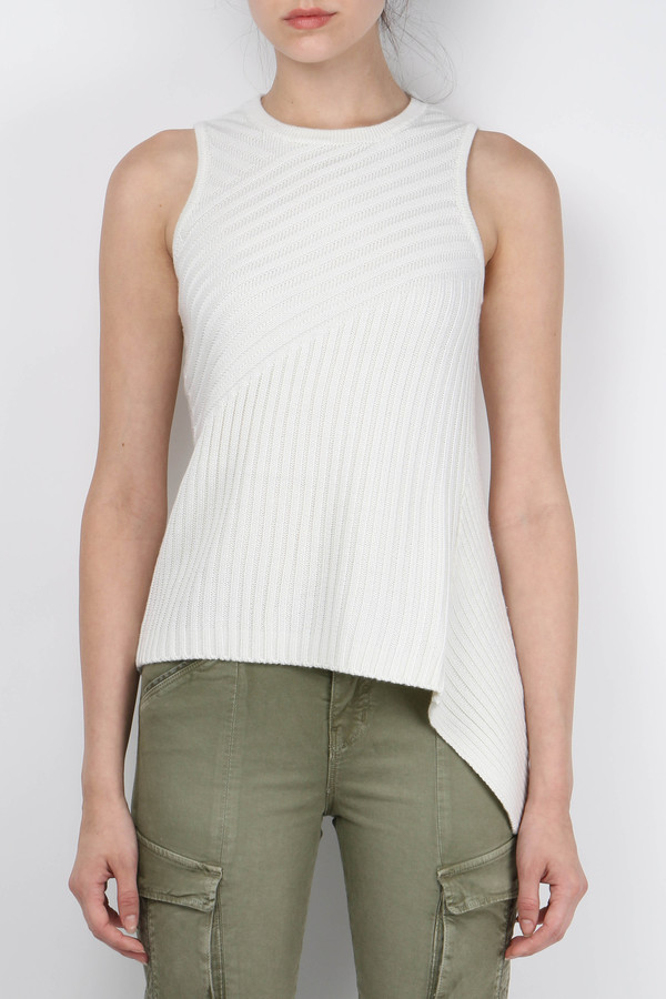 Jonathan Simkhai Angle Rib Knit Top Jonathan Simkhai Angle Rib Knit Top