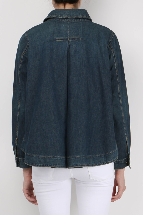 The Great The Swingy Jean Jacket The Great The Swingy Jean Jacket