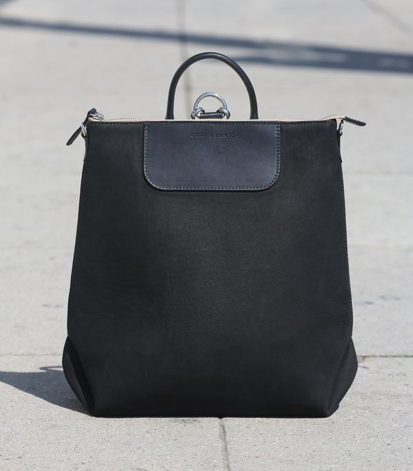 Bedford convertible Backpack black nubuck Bedford convertible Backpack black nubuck