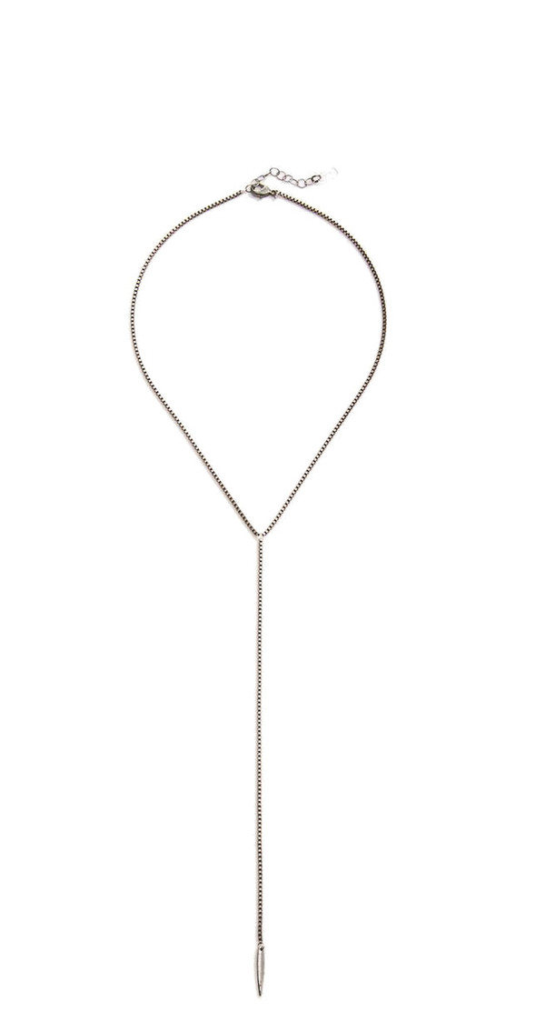Grayling Waverly Y Necklace in Antique Silver Grayling Waverly Y Necklace in Antique Silver