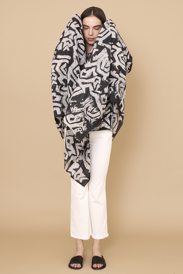 Osei-Duro Bena Scarf in Labyrinth Osei-Duro Bena Scarf in Labyrinth
