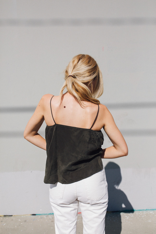 Objects Without Meaning Twist Lounge Tank, Olive Objects Without Meaning Twist Lounge Tank, Olive