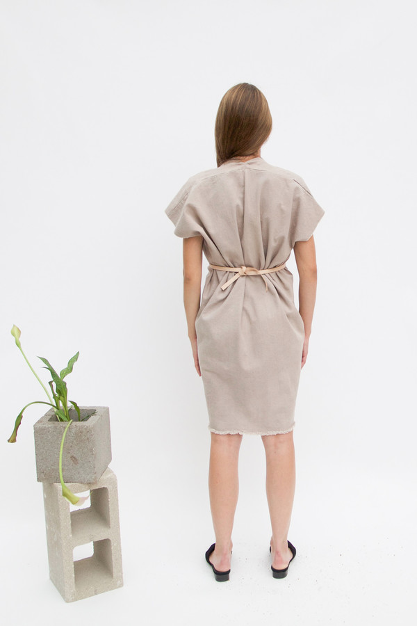 Miranda Bennett Tribute Dress, Denim in Dove Miranda Bennett Tribute Dress, Denim in Dove