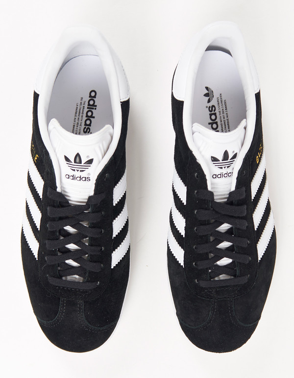 Adidas Gazelle Core Black White Gold Adidas Gazelle Core Black White Gold