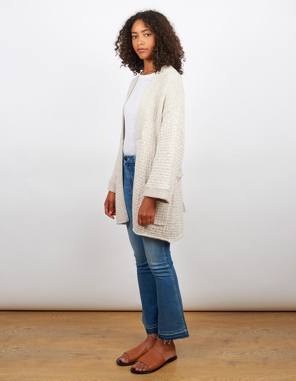 Filippa K Loose Belt Cardi Pebble Filippa K Loose Belt Cardi Pebble