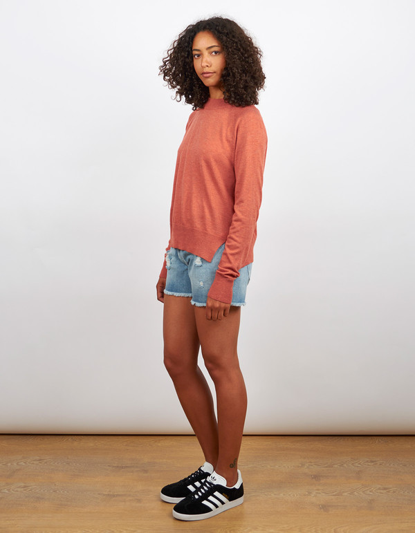 Just Female Neptune Knit Marsala Melange Just Female Neptune Knit Marsala Melange